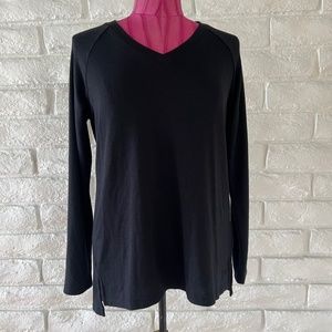 Banana Republic V-Neck Light  Black Sweater Sz S